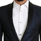 Elegante blazer slim fit blu Martini