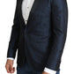 Elegant Martini Blue Slim Fit Blazer