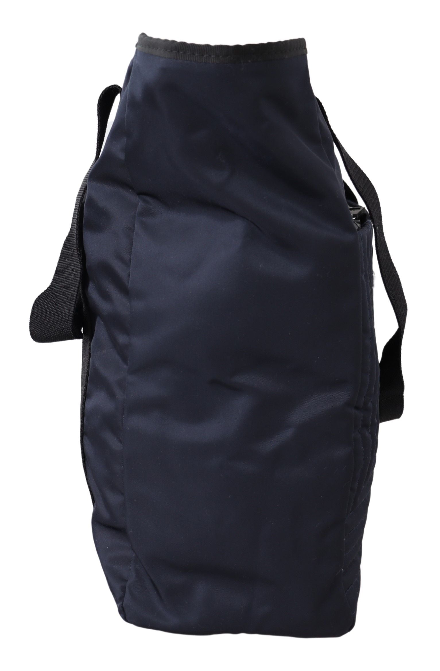 Elegante borsa tote in nylon blu