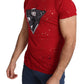 Radiant Red Cotton Tee Perfect For Everyday Style