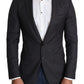 Eleganter schwarzer Martini-Blazer aus Schurwolle