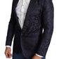 Eleganter Martini-Blazer aus Seidenmischung in Blau