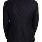 Elegant Black Virgin Wool Men's Blazer