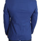 Exquisite blaue Martini-Blazerjacke aus Wolle