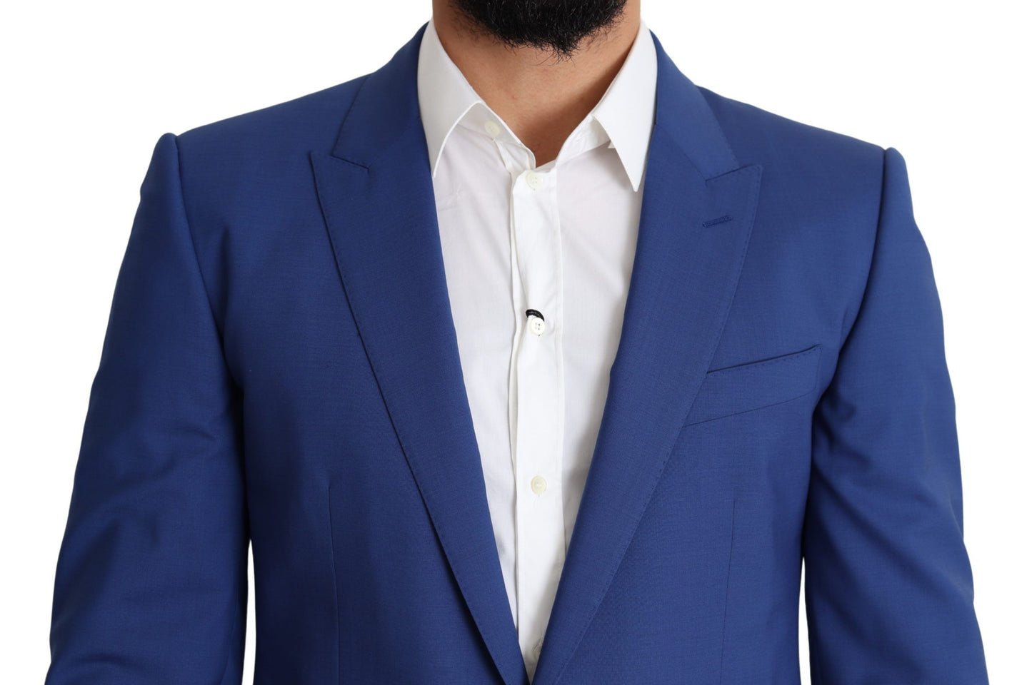 Giacca blazer Martini in lana blu squisita