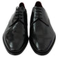 Elegant Black Leather Derby Shoes