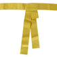 Chic Silk Yellow Women's Elegant Belt