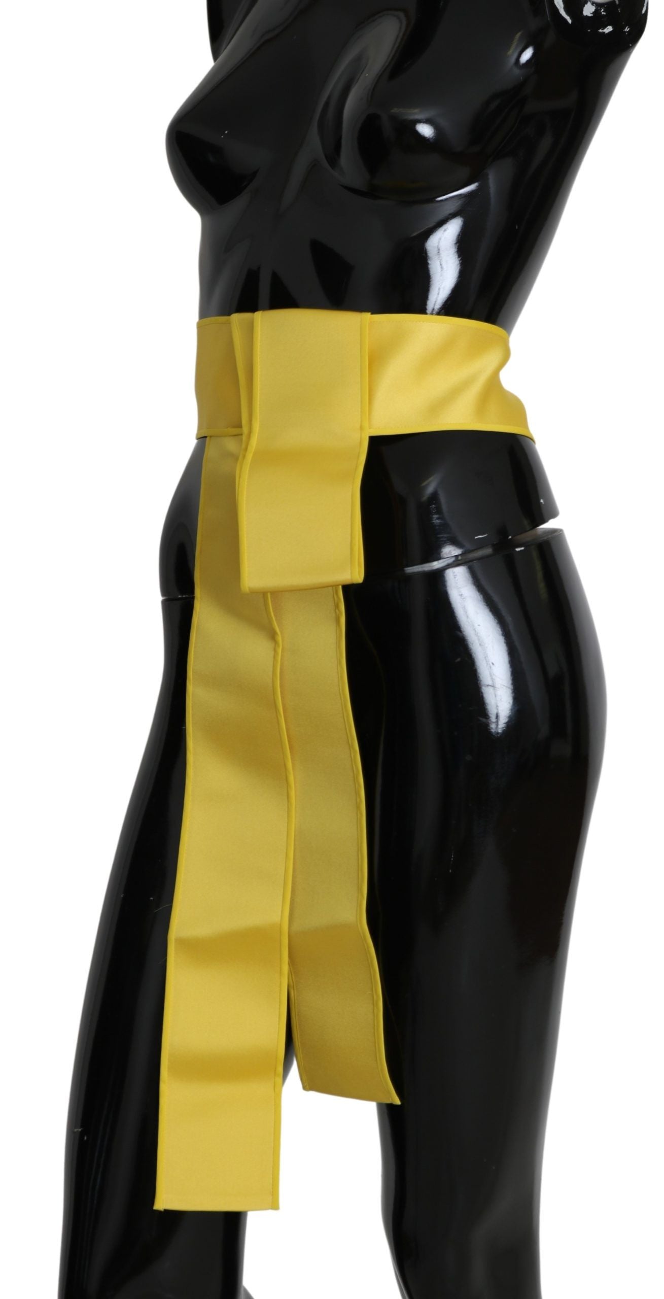 Schicker Seidengelber eleganter Damengürtel