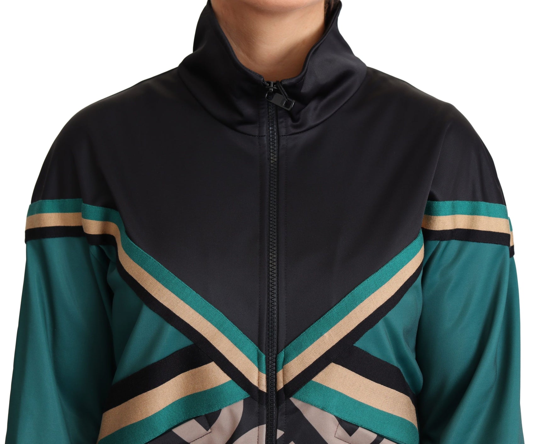 Giacca sportiva multicolore chic con logo Mania
