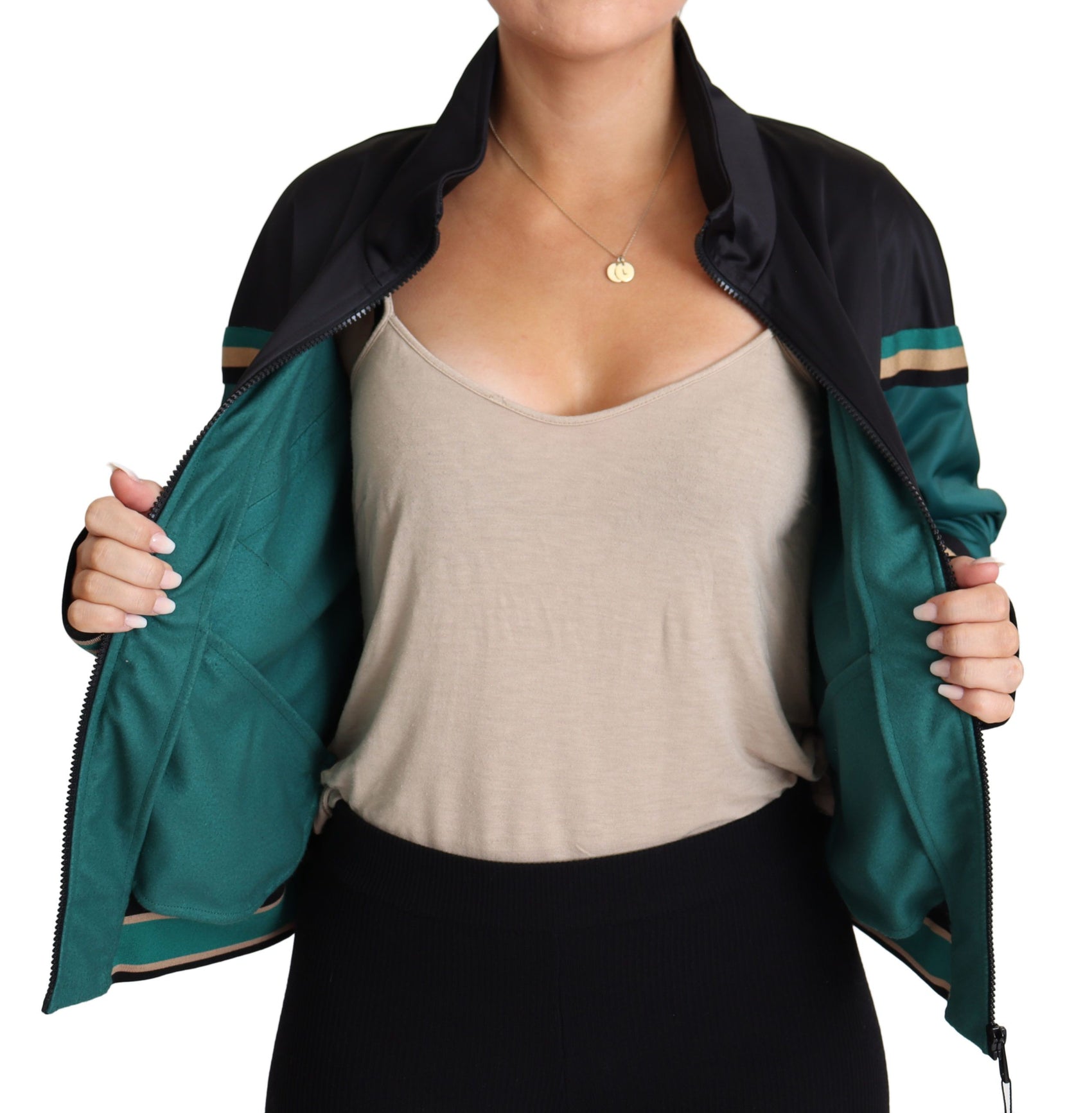 Giacca sportiva multicolore chic con logo Mania