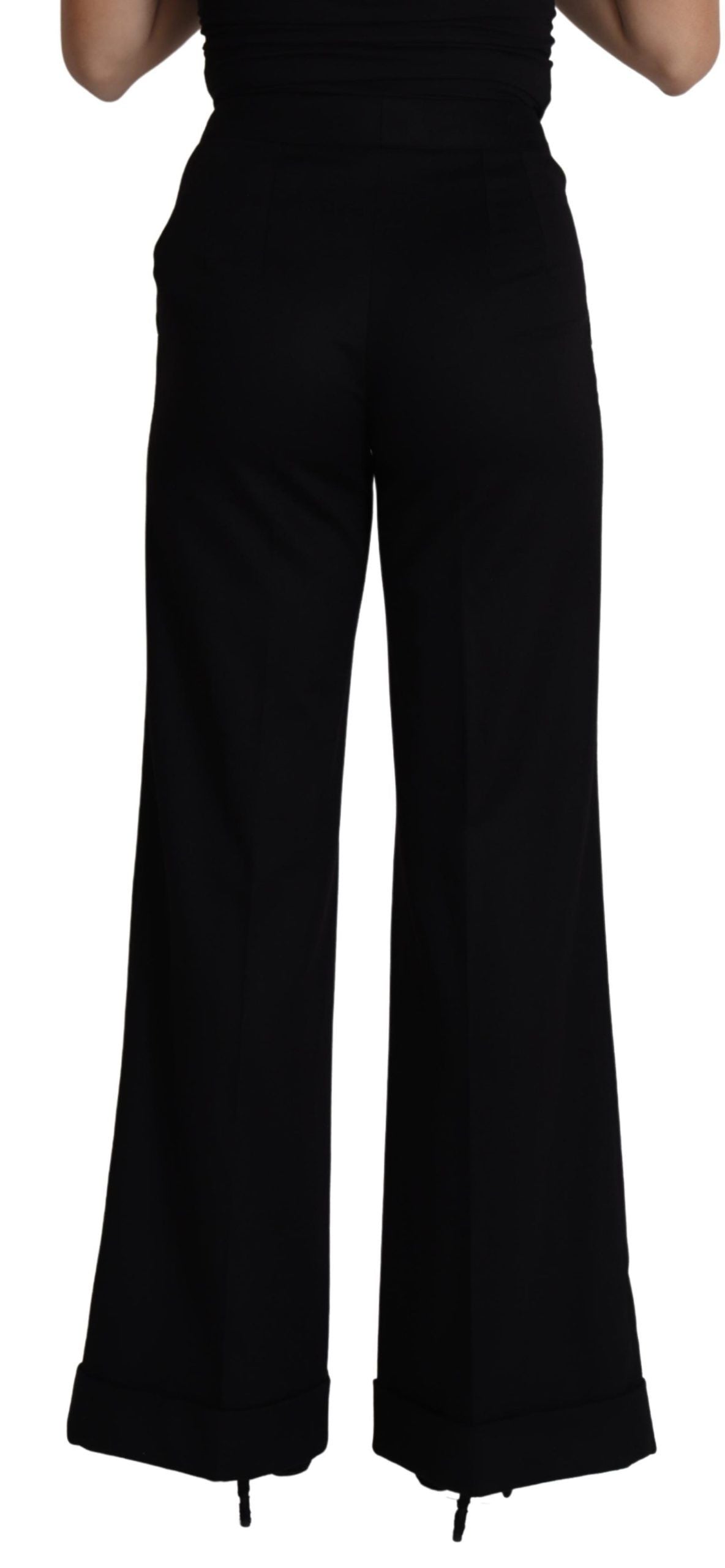 Elegante Kaschmirhose mit weitem Bein