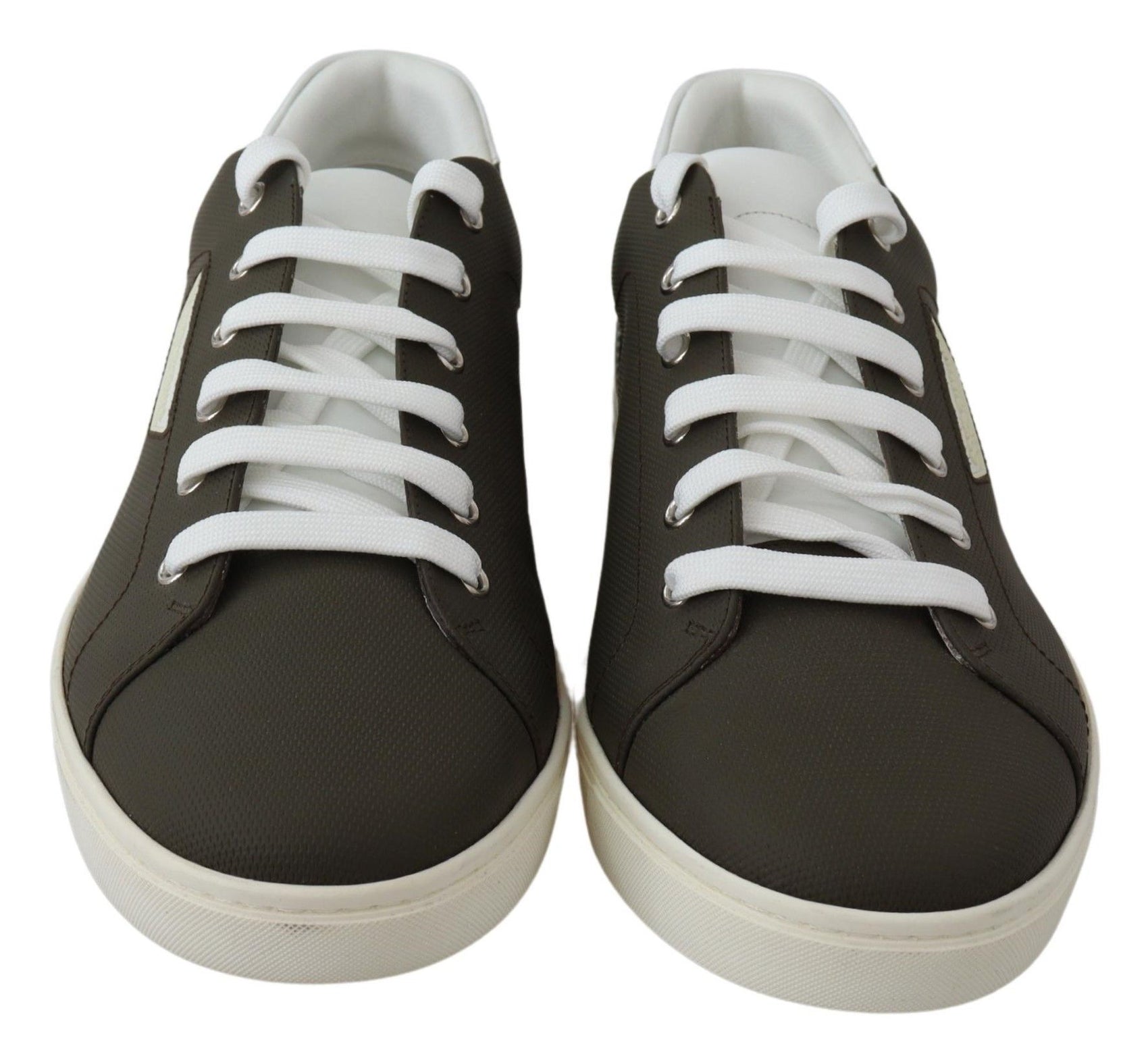 Elegante weiße Low-Top-Sneakers aus Leder