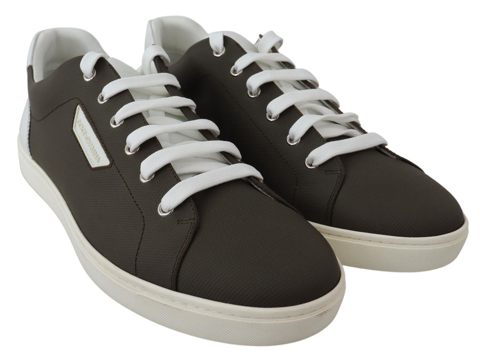 Elegante weiße Low-Top-Sneakers aus Leder