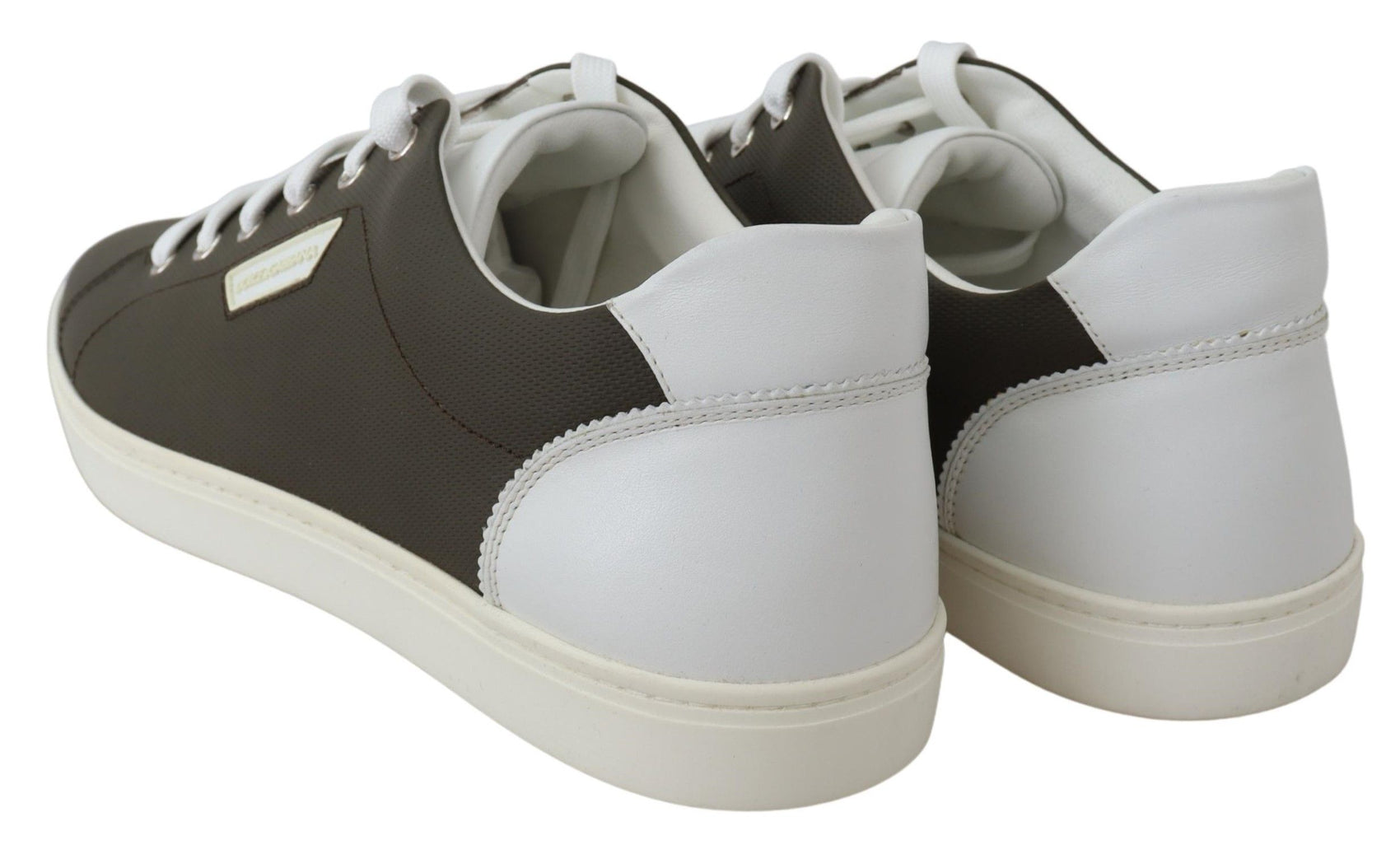 Elegante weiße Low-Top-Sneakers aus Leder