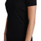 Dolce & Gabbana Elegant Black Wool Round Neck T-Shirt