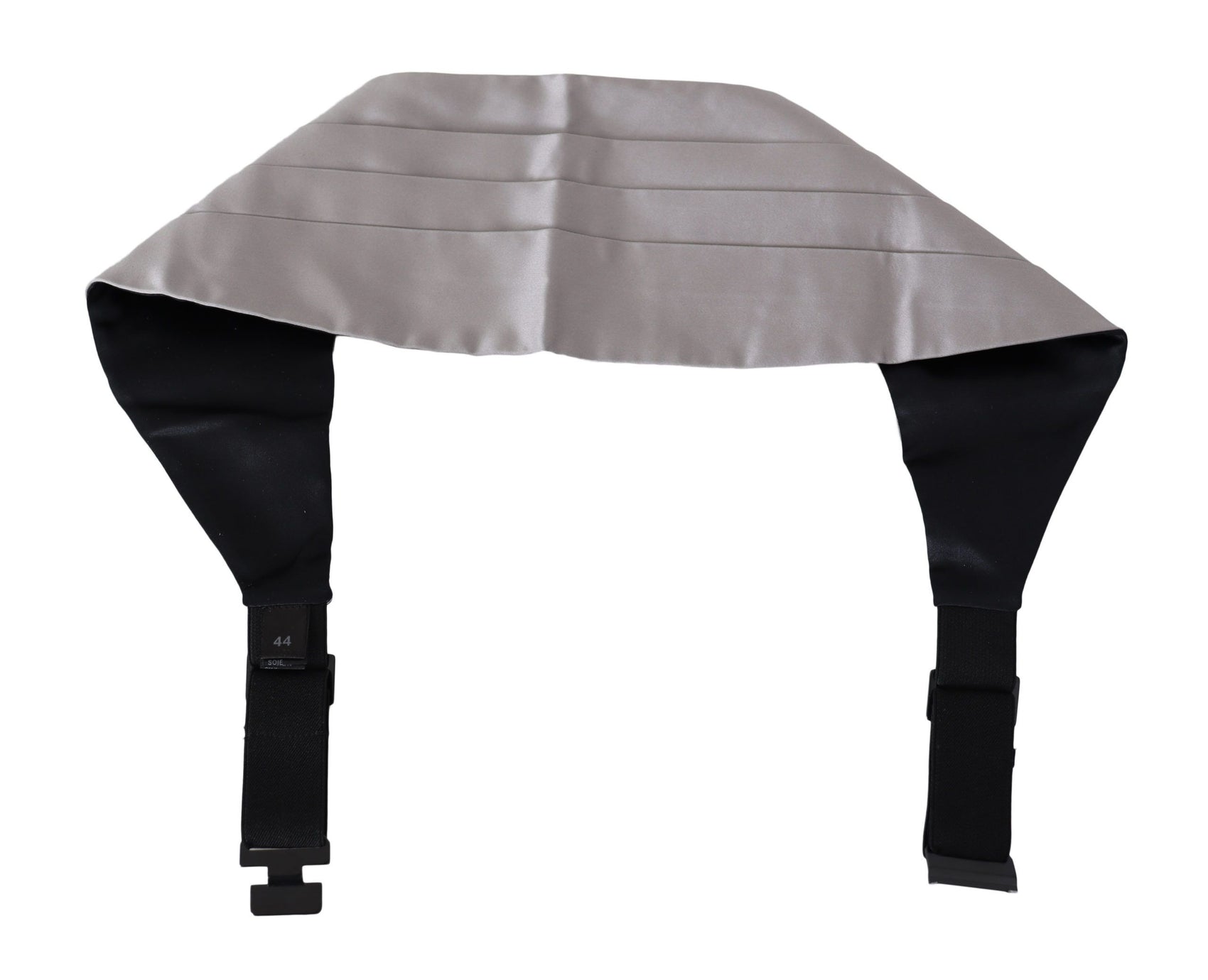 Elegante fascia in seta grigia