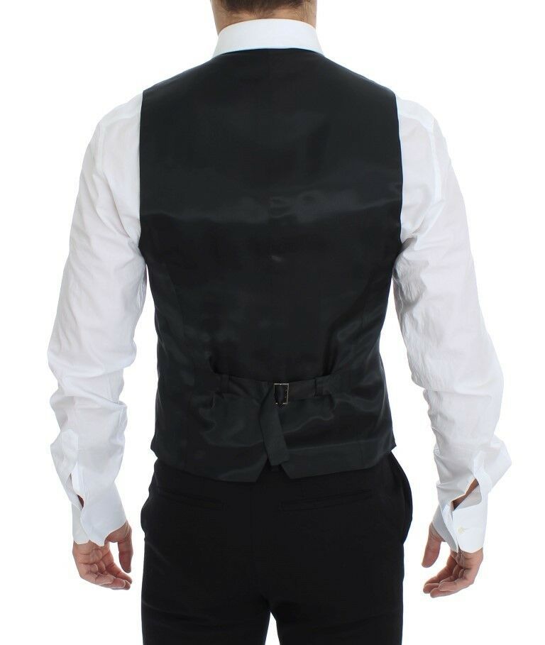 Elegante Weste aus grauer Wollmischung