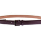 Elegant Purple Leather Belt