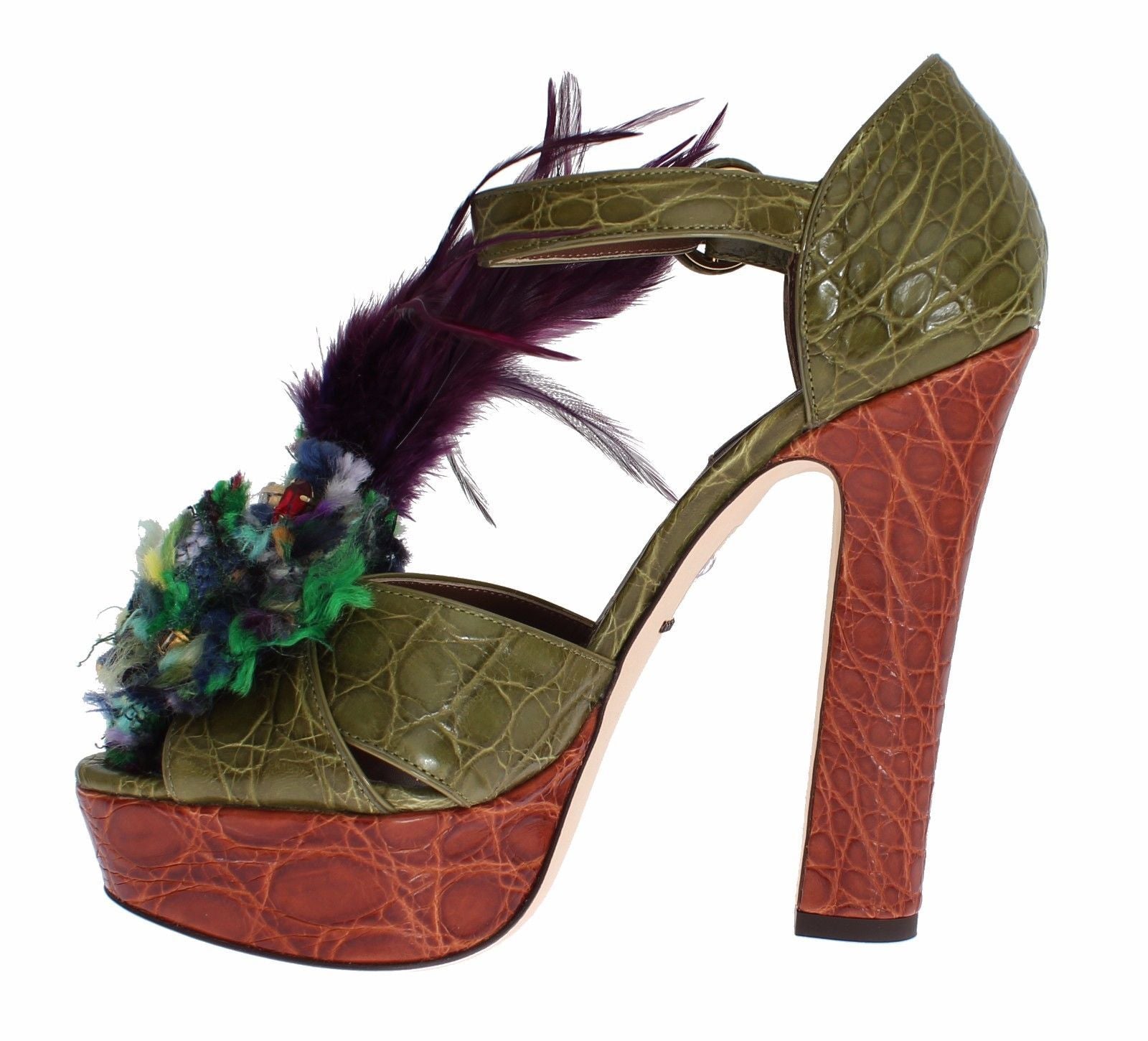 Sandalen mit Knöchelriemen und Kristallverzierung