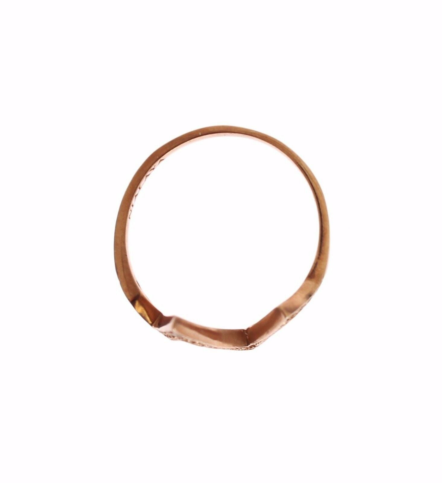 Eleganter Silberring mit rosa Kristallen