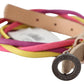 Multicolor Twisted Faux Leather Belt