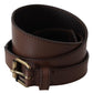 Chic Dark Brown Leather Fashion Belt