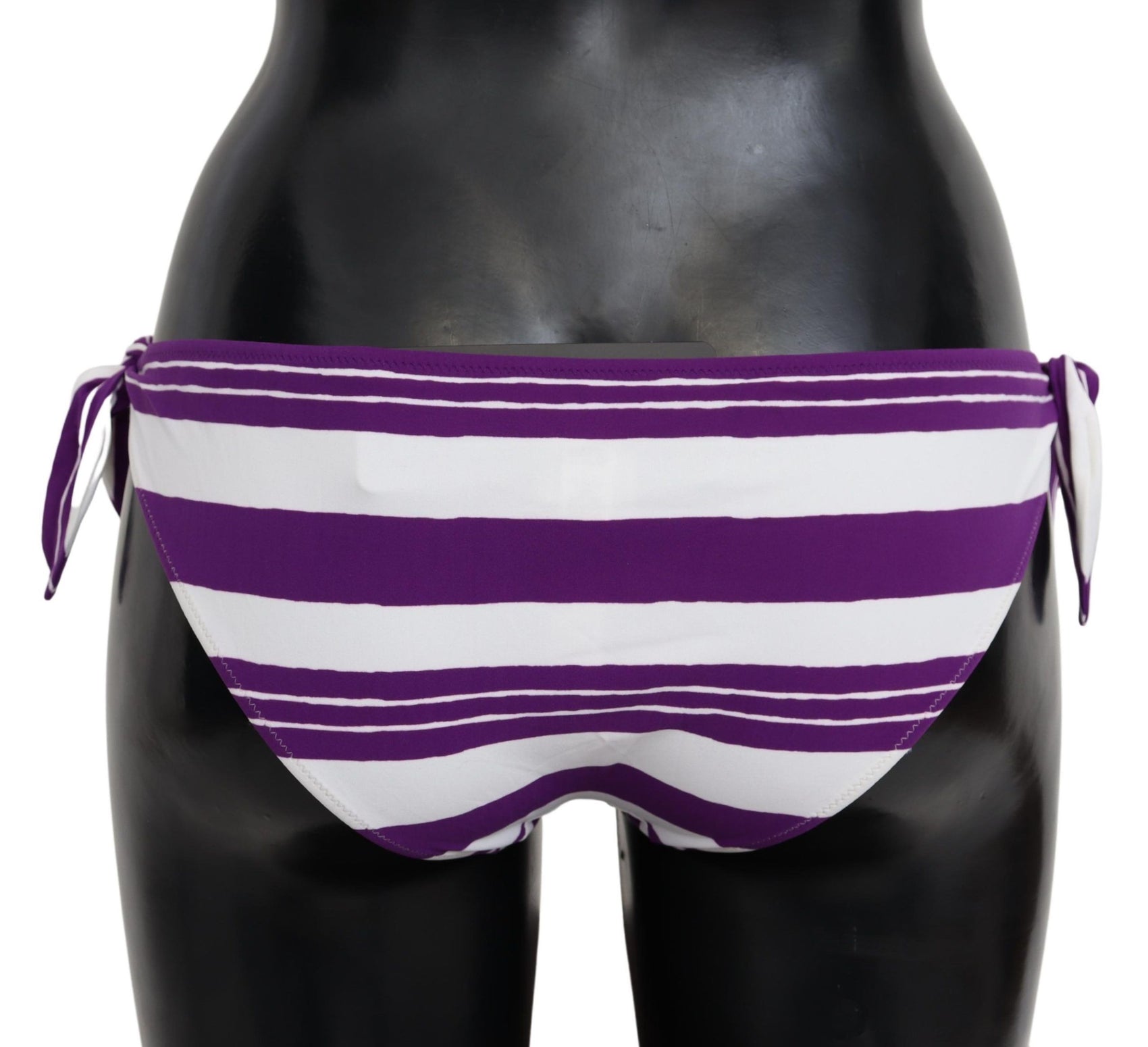 Slip bikini a righe chic - Glamour senza sforzo a bordo piscina