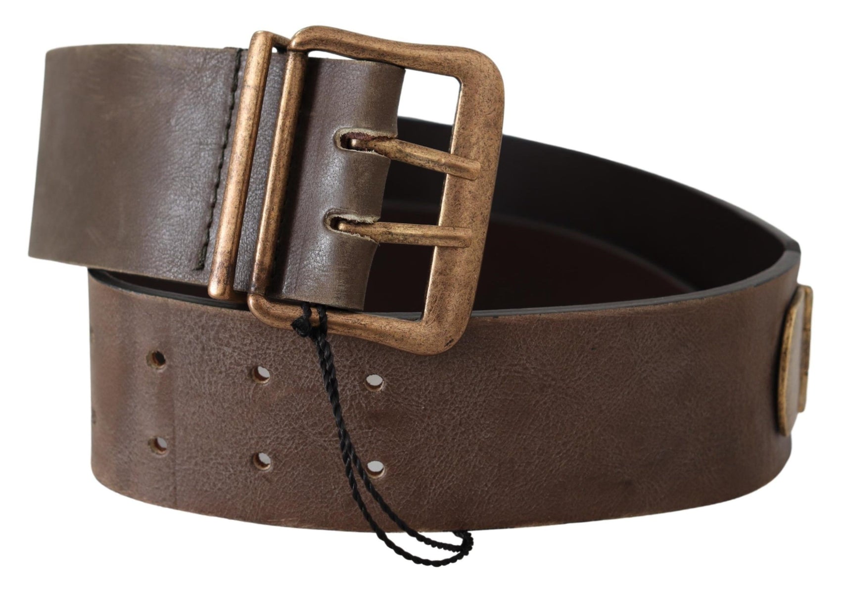 Eleganter Leder-Modegürtel in sattem Braun