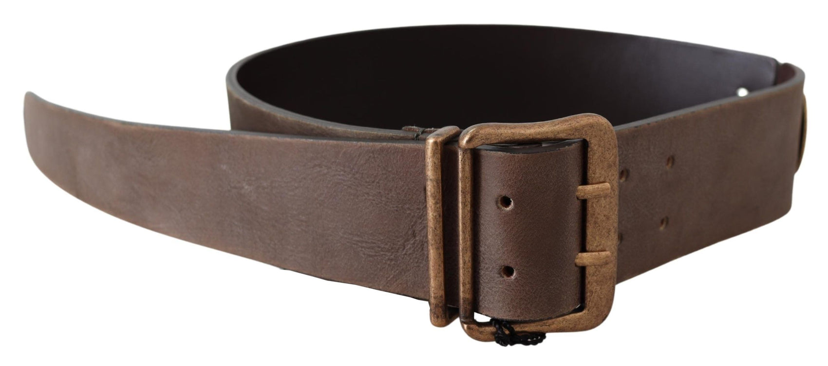 Eleganter Leder-Modegürtel in sattem Braun