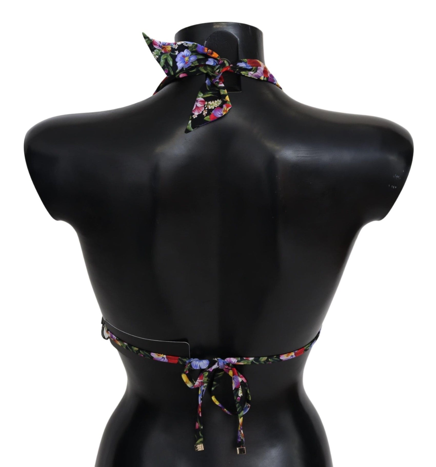 Top bikini con stampa floreale chic