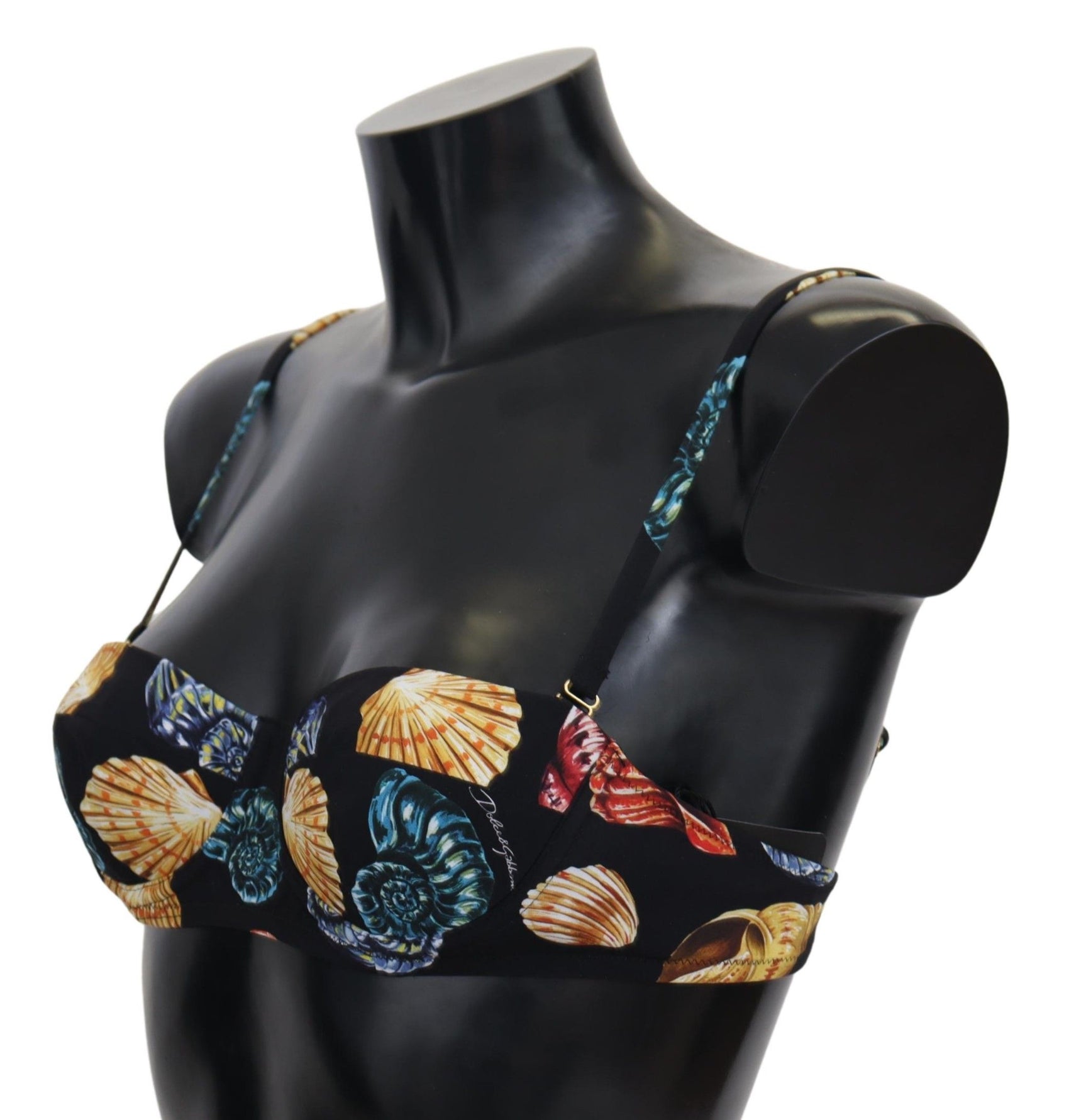 Reggiseno bikini chic con stampa a conchiglia