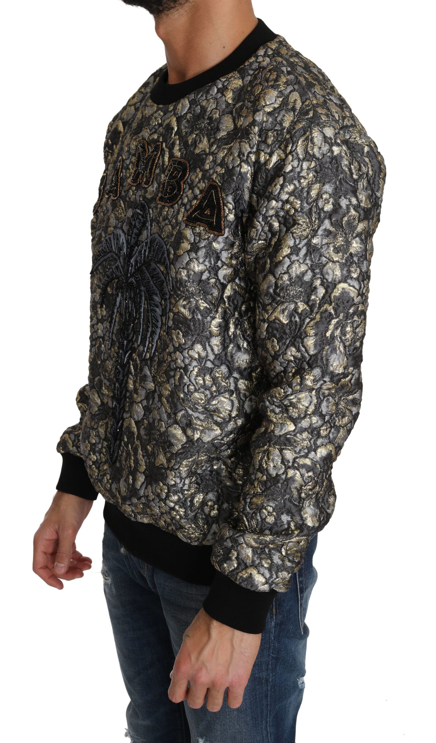 Samba Jacquard Palm Rundhalspullover