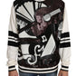 New York Jazz Pailletten-Seidenpullover