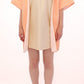 Chic Pink Silk-Blend Short Sleeve Coat