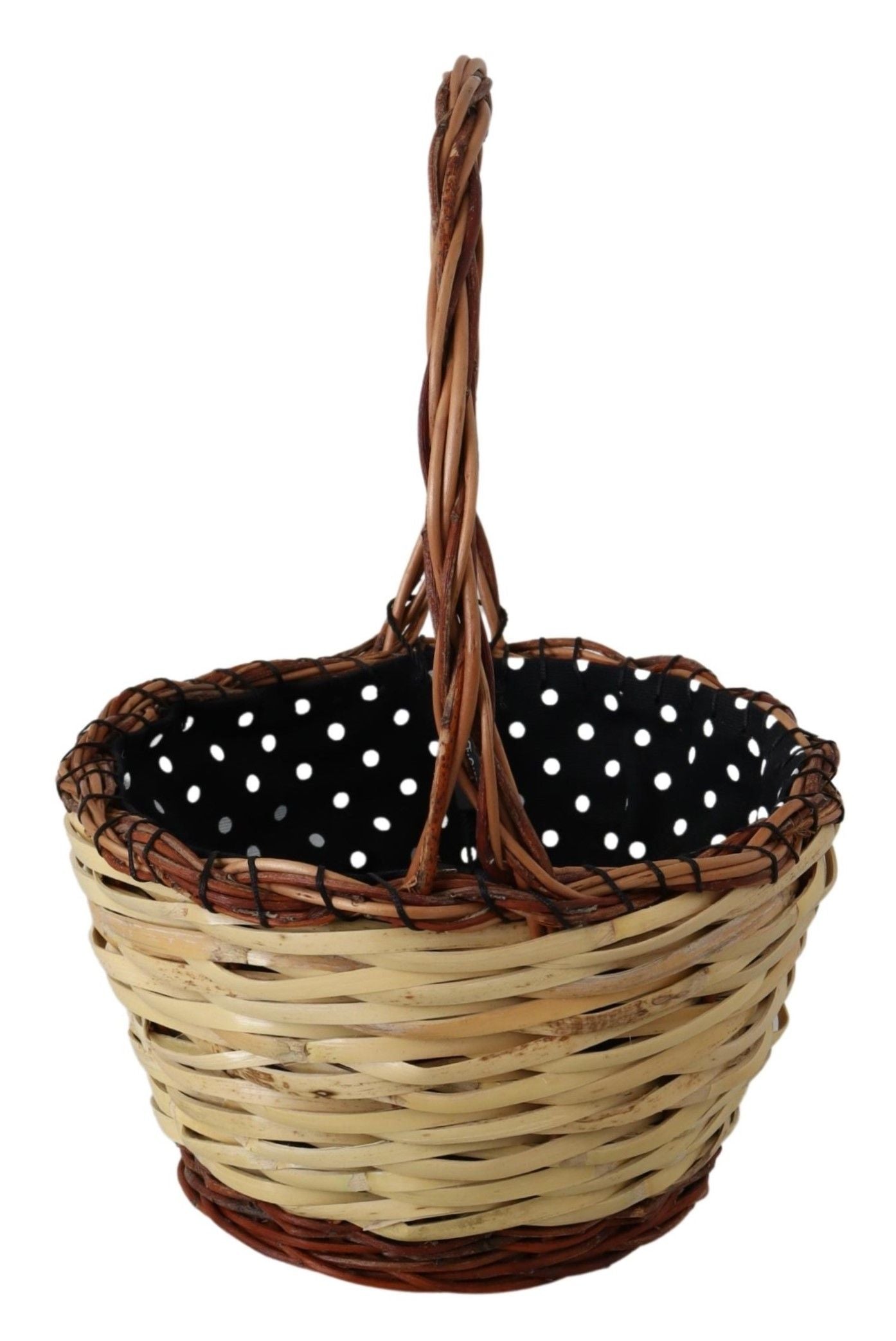 Schicke beige Weidenkorb-Tragetasche