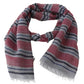 Elegant Multicolor Striped Wool Scarf