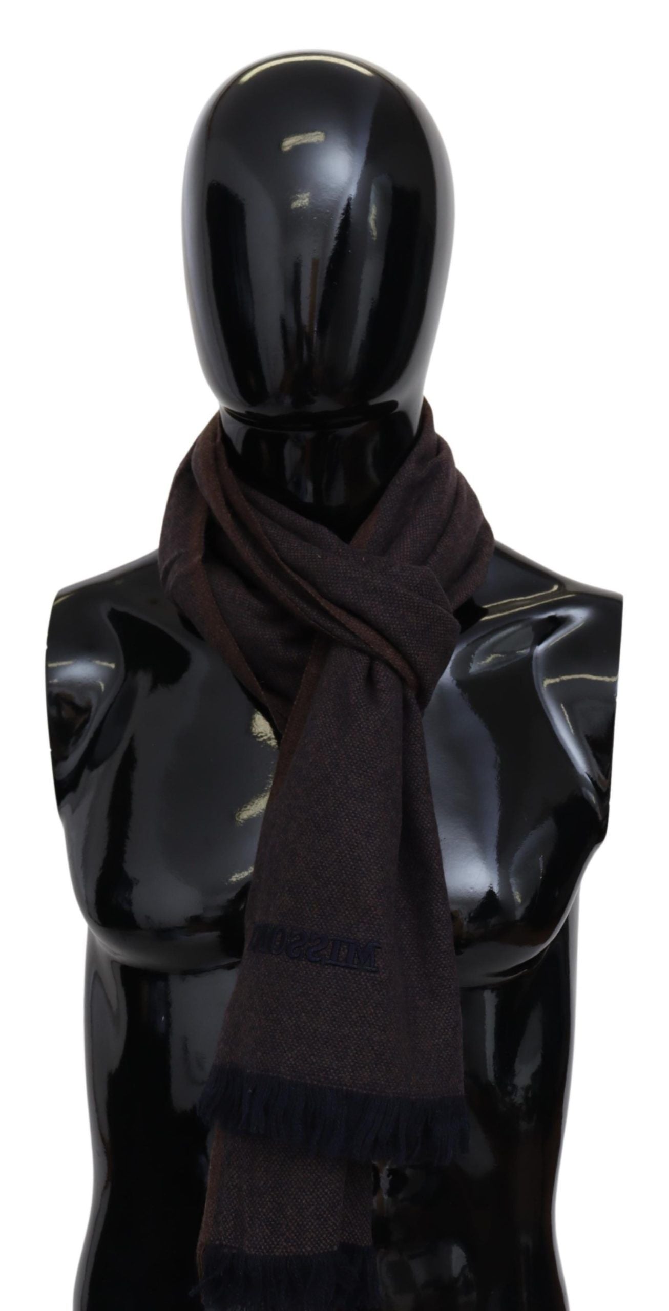 Elegante sciarpa unisex con frange in cashmere