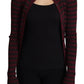 Eleganter gestreifter Viskose-Cardigan