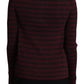 Eleganter gestreifter Viskose-Cardigan