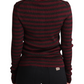 Eleganter gestreifter Viskose-Cardigan