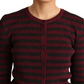 Eleganter gestreifter Viskose-Cardigan