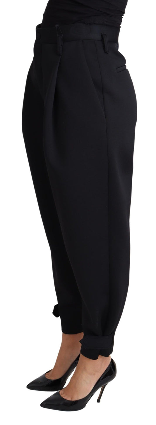 Pantaloni eleganti a vita alta cropped