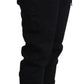 Eleganti pantaloni jogger neri con logo iconico
