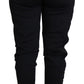 Eleganti pantaloni jogger neri con logo iconico