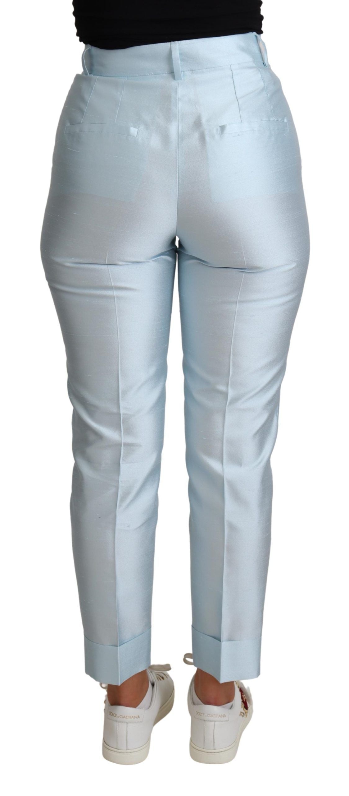 Elegante High-Waist-Seidenhose