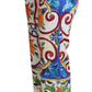 Pantaloni corti a vita alta in maiolica