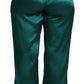 Pantaloni da pigiama in seta squisiti in verde lussureggiante