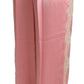 Weite Hose aus Seidenmischungssatin in Pink