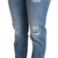 Schicke High-Waist-Tattered-Skinny-Jeans