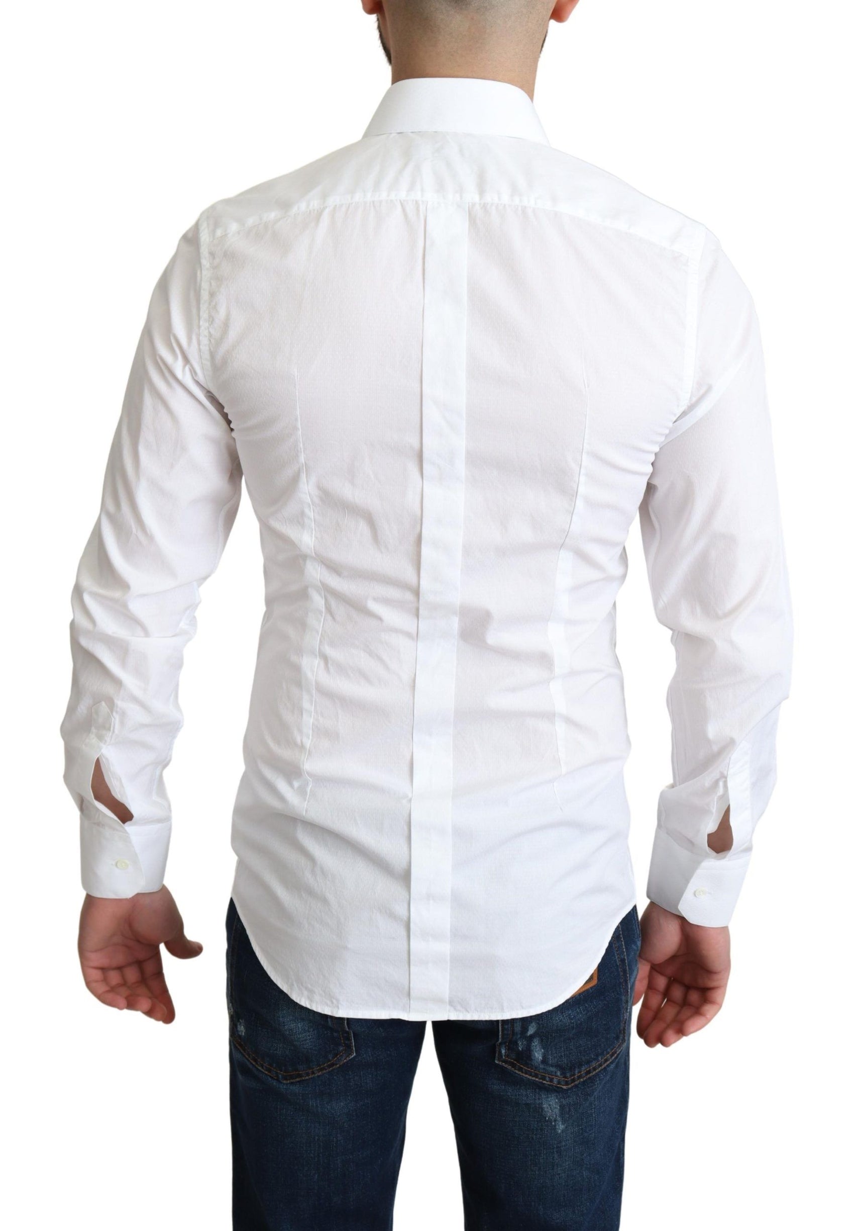Elegante camicia in cotone bianco